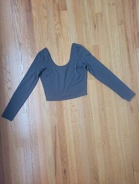 Long Sleeve Crop Top (Lycra&Nylon)